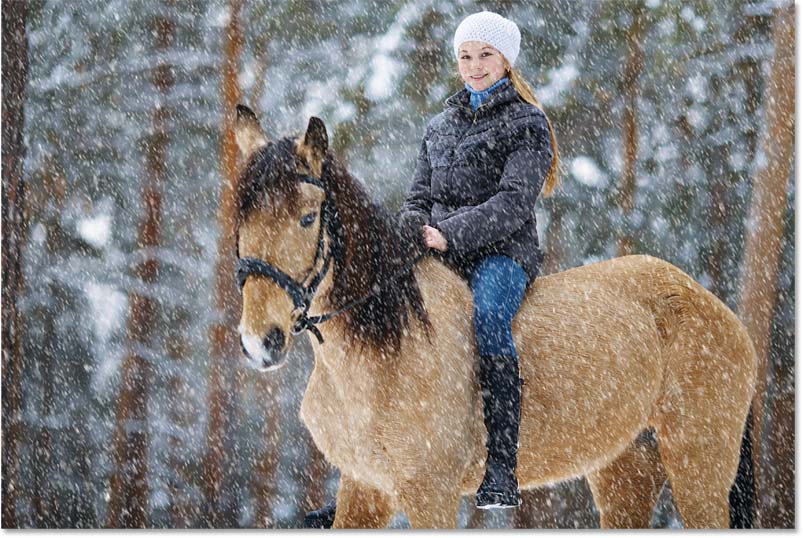 How to Add Falling Snow to Photos with Photoshop