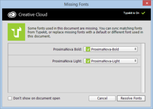 Typekit Integration in Photoshop CC 2014