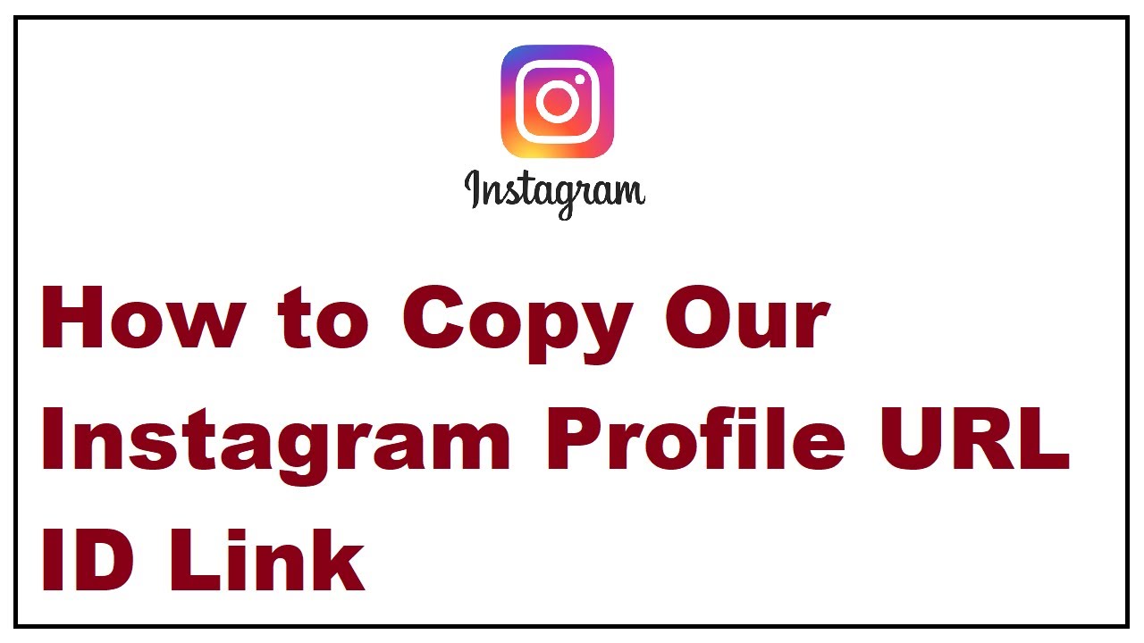 How To Copy and Share Instagram Profile Link url