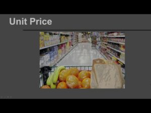 How to Calculate and Compare Unit Prices at the Store