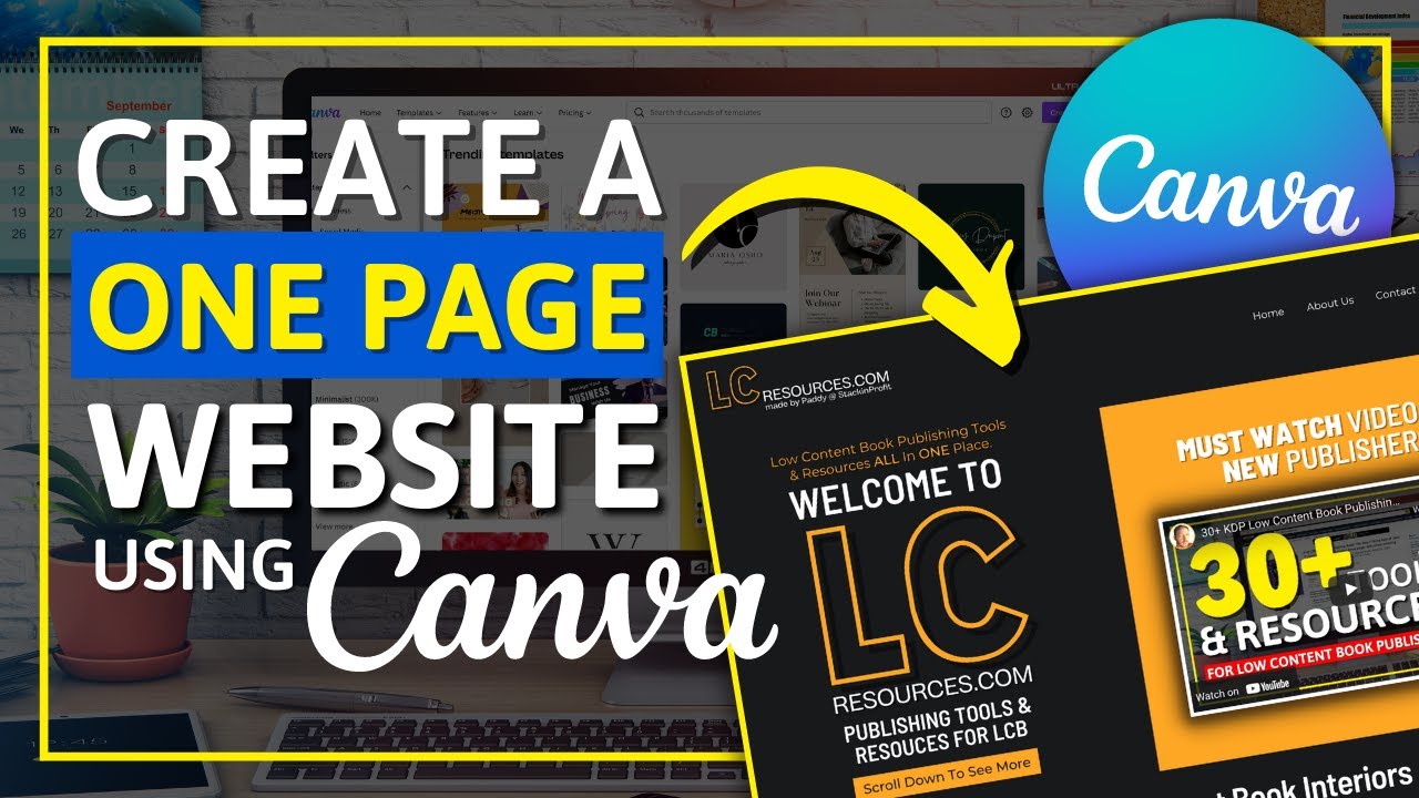 How to Create a REAL WEBSITE on Canva