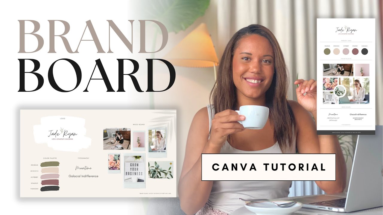 How to Make a MODERN BRAND BOARD