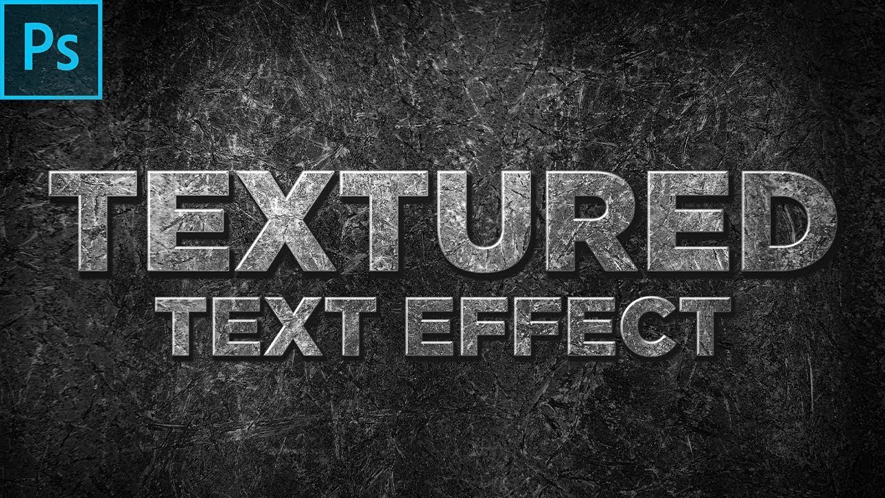 3D Textured Text Effect
