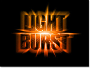 Colorful Light Burst Text Effect With Photoshop CS6