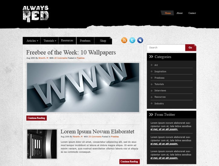Create a Minimalist Blog Layout in Photoshop