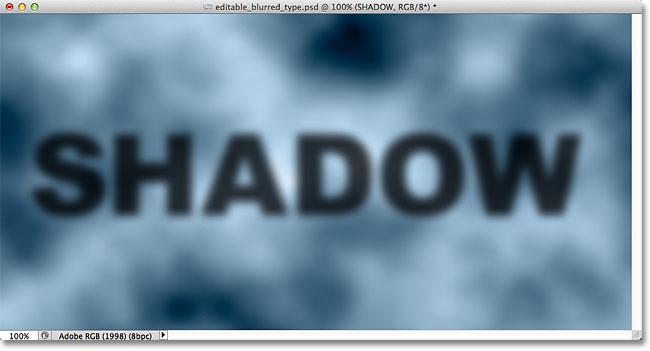 Editable Blurred Type With Layer Styles In Photoshop