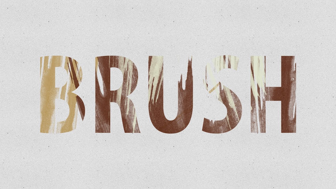 Stroke Text With A Brush In Photoshop