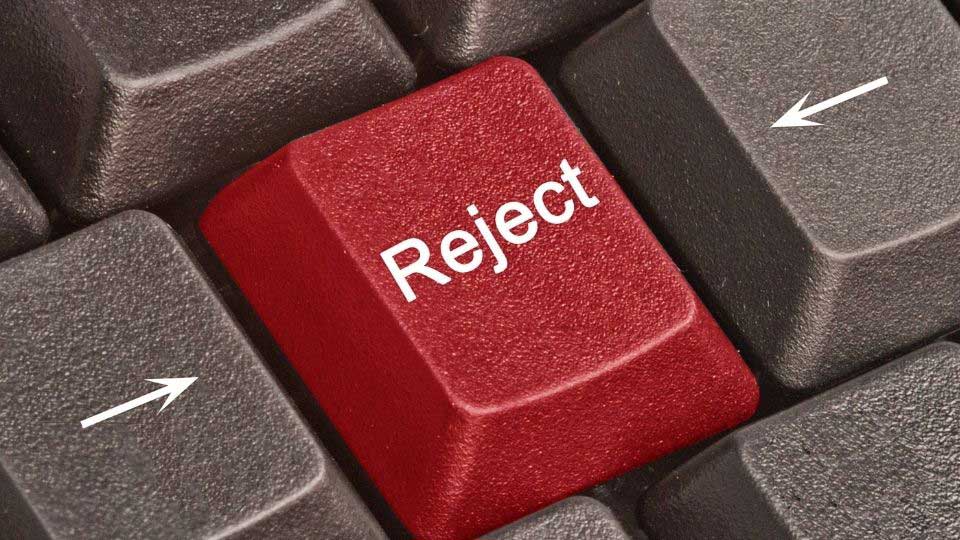 Accept rejection as part of the job