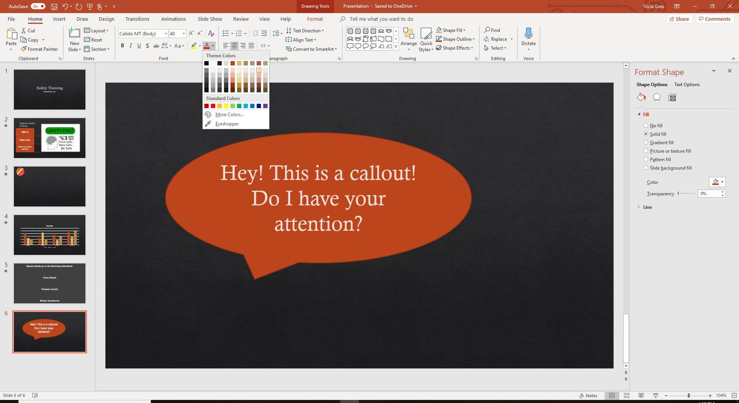 Adding Callouts to Images in PowerPoint 2010