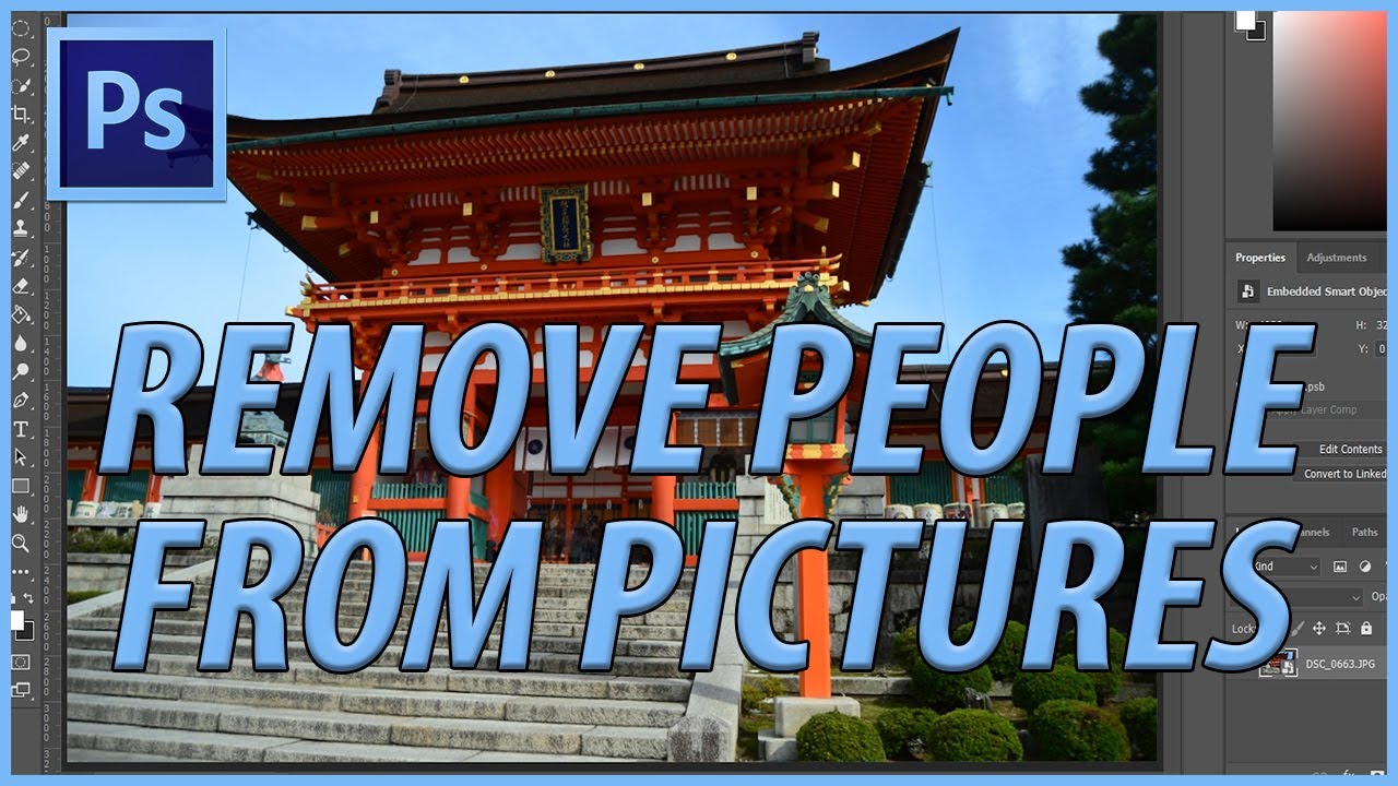 How To Remove People From Photos in Photoshop – Image Stack Tutorial