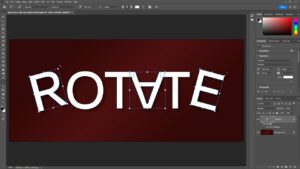 How to Flip and Rotate Letters in Photoshop