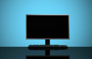 Nothing is displayed on the computer screen