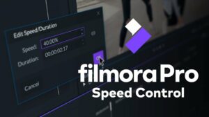 Speed control in Wondershare Filmora