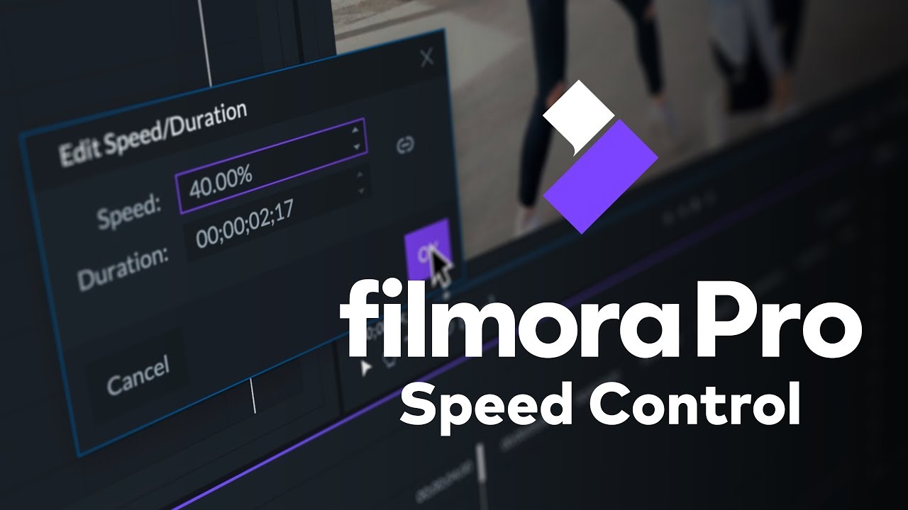 Speed control in Wondershare Filmora
