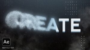 How to create a particle text animation in Adobe After Effects