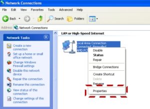 How to enable disable file and printer sharing in Windows XP