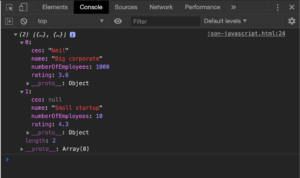How to handle JSON data in JavaScript