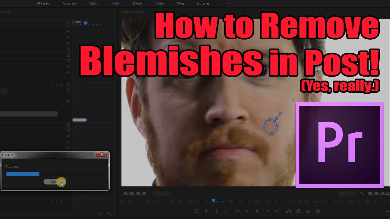 How to remove blemishes or imperfections in Adobe Premiere Pro