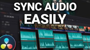 How to sync audio and video clips in DaVinci Resolve