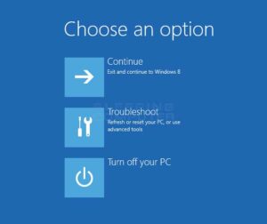 How to use Windows Recovery Environment in Windows 8
