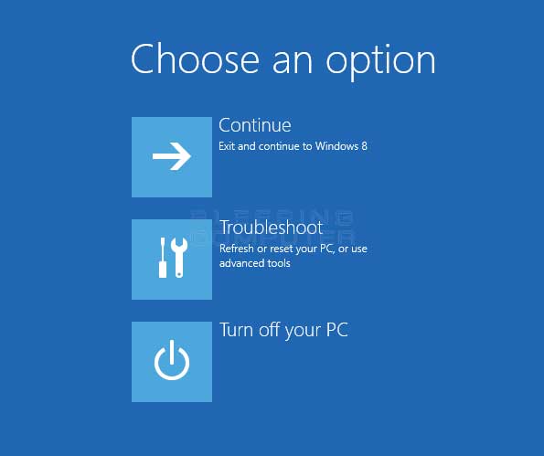 How to use Windows Recovery Environment in Windows 8