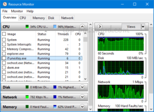 How to use Windows Resource Monitor in Windows 8