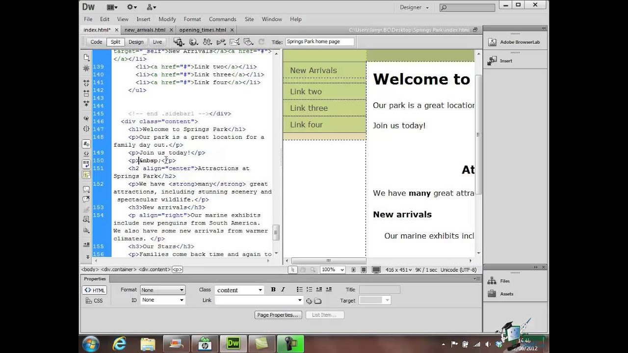 How to Format Text in Adobe Dreamweaver