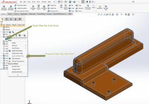How to create a new part in SolidWorks