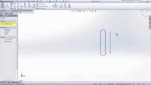 How to sketch a line in SolidWorks