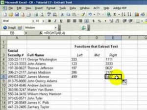 How to use the LEFT and RIGHT functions in Excel