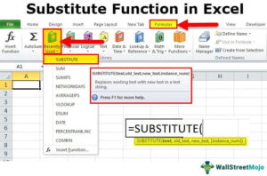 How to use the SUBSTITUTE function in Excel