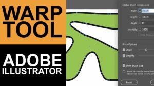 How to use the warp tool in Adobe Illustrator