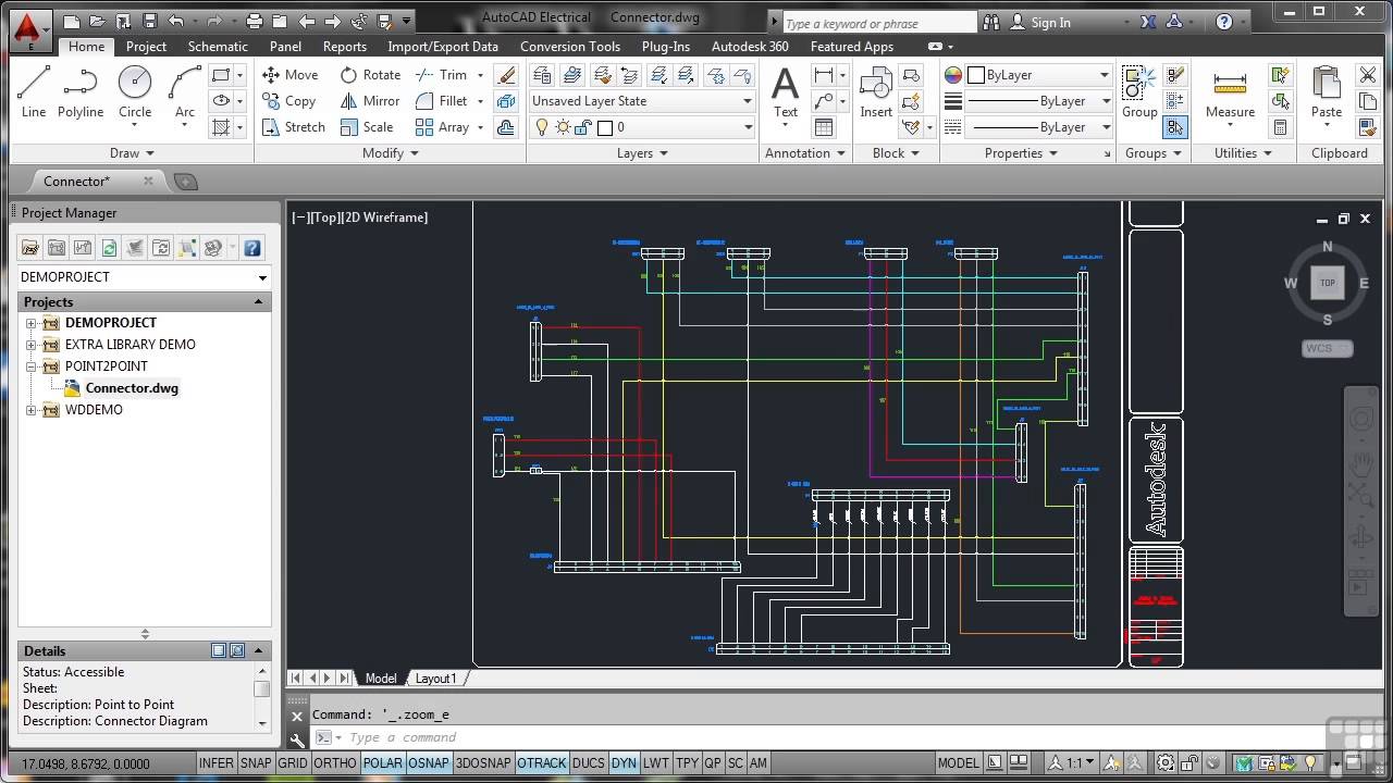 How to use the Connector Drawing tool in Autodesk Electrical