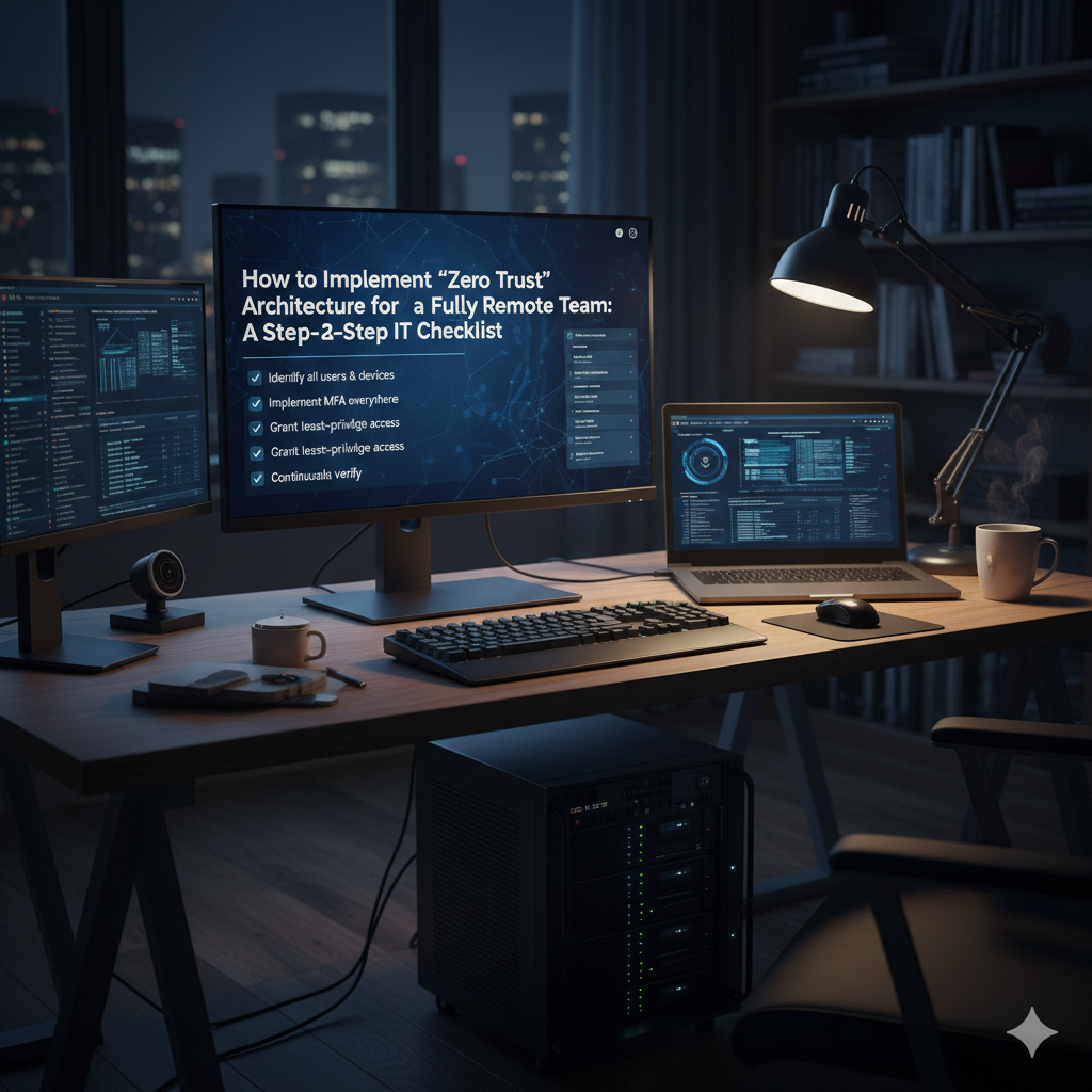 How to Implement "Zero Trust" Architecture for a Fully Remote Team: A Step-by-Step IT Checklist