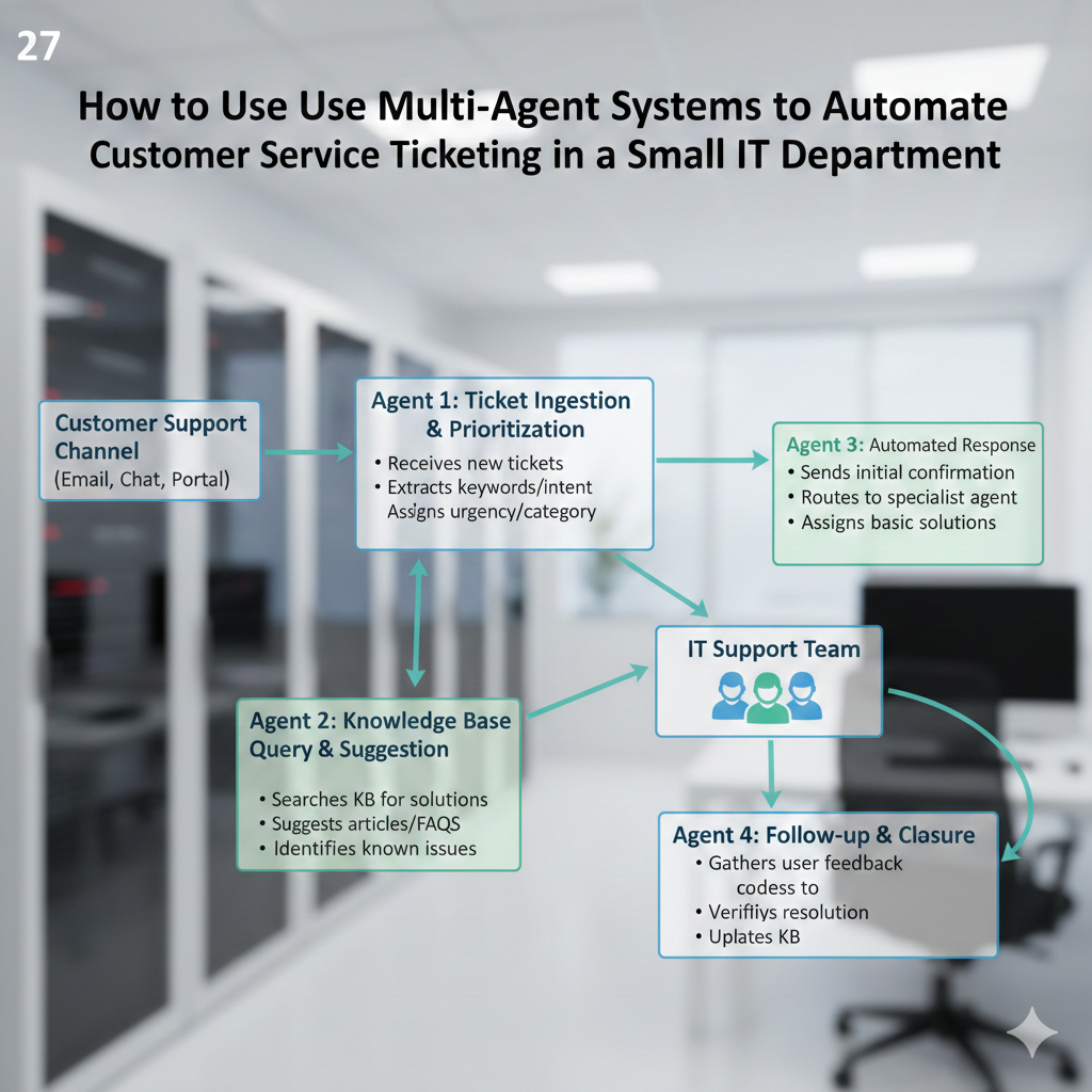 How to Use "Multi-Agent Systems" to Automate Customer Service Ticketing in a Small IT Department