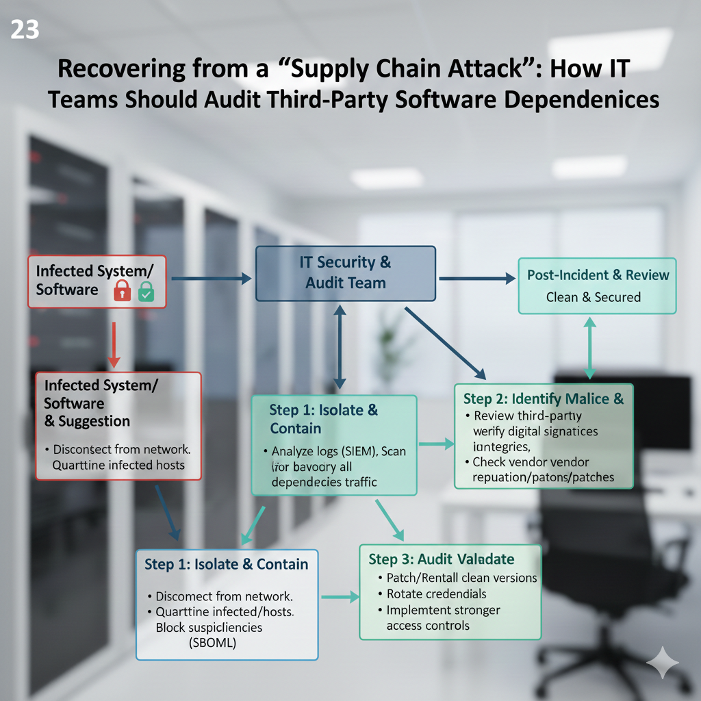 Recovering from a "Supply Chain Attack": How IT Teams Should Audit Third-Party Software Dependencies